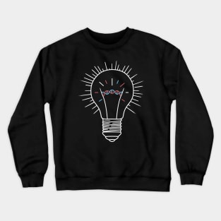 Light Bulb DNA Filament by Tobe Fonseca Crewneck Sweatshirt